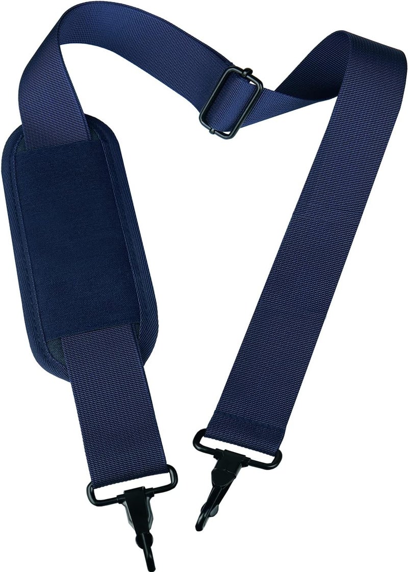 AREYLO Shoulder Strap, Durable 55" Universal Replacement Laptop Shoulder Strap, Adjustable Comfortable Belt with Metal Hooks for Briefcase, Computer Messenger Bag, Laptop Case Luggage/Duffel/Camera, (Blue) - Image 1